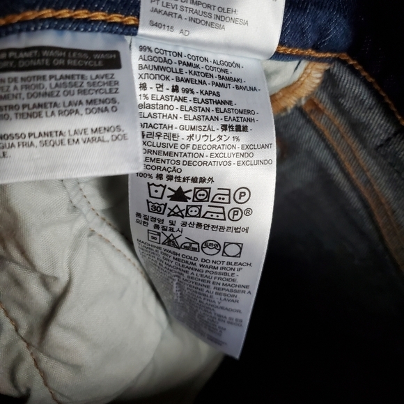Levi's 501 Skinny in Song For Forever size 26 NWT - Picture 10 of 11